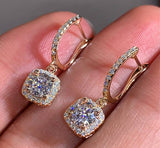 Square Stone Drop Earrings Not A Set