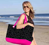 Beach Tote With Zipper Bag