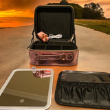 Pink Metallic LED Travel Bag