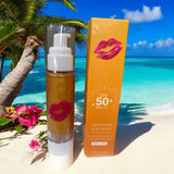 Body Shimmer 50 SPF Sunscreen Barrier Body Oil