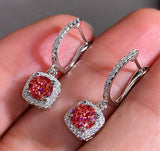 Square Stone Drop Earrings Not A Set