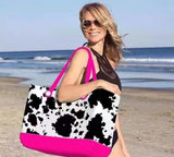 Beach Tote With Zipper Bag