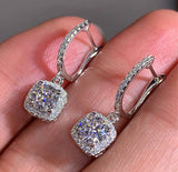 Square Stone Drop Earrings Not A Set