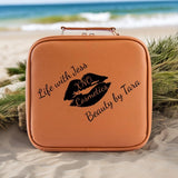 Rust/Orange LED Travel Bag Life with Jess Beauty by Tara