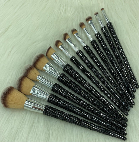 XNO Cosmetics crystal bling brushes