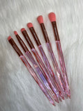 XNO Cosmetics Pink crystal brush set