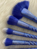 XNO Cosmetics unicorn brushes with bag